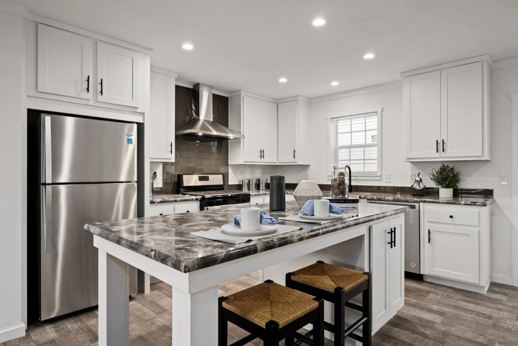 modern-mobile-home-kitchen interior